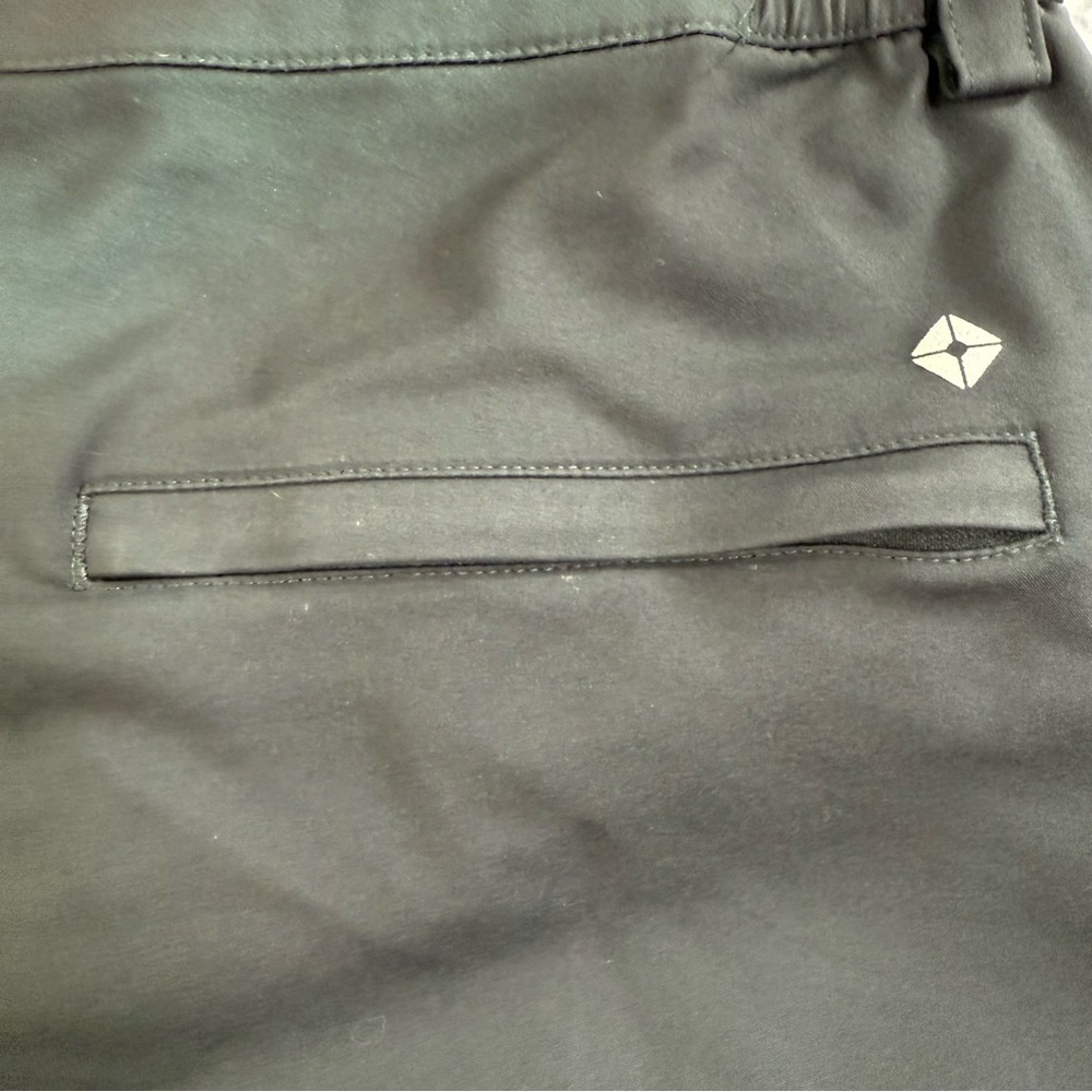 Thousand Miles Pants Men Black Chino Stretch Performance Golf Size Medium 38x32 - Picture 3 of 7